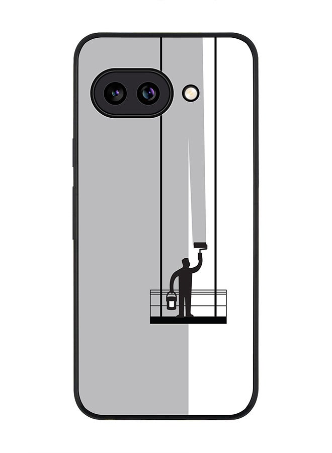 Stylizedd For Google Pixel 9a Case,Slim fit Camera Protection, Shockproof Thin Phone cover  - Paint Hanger (Grey)