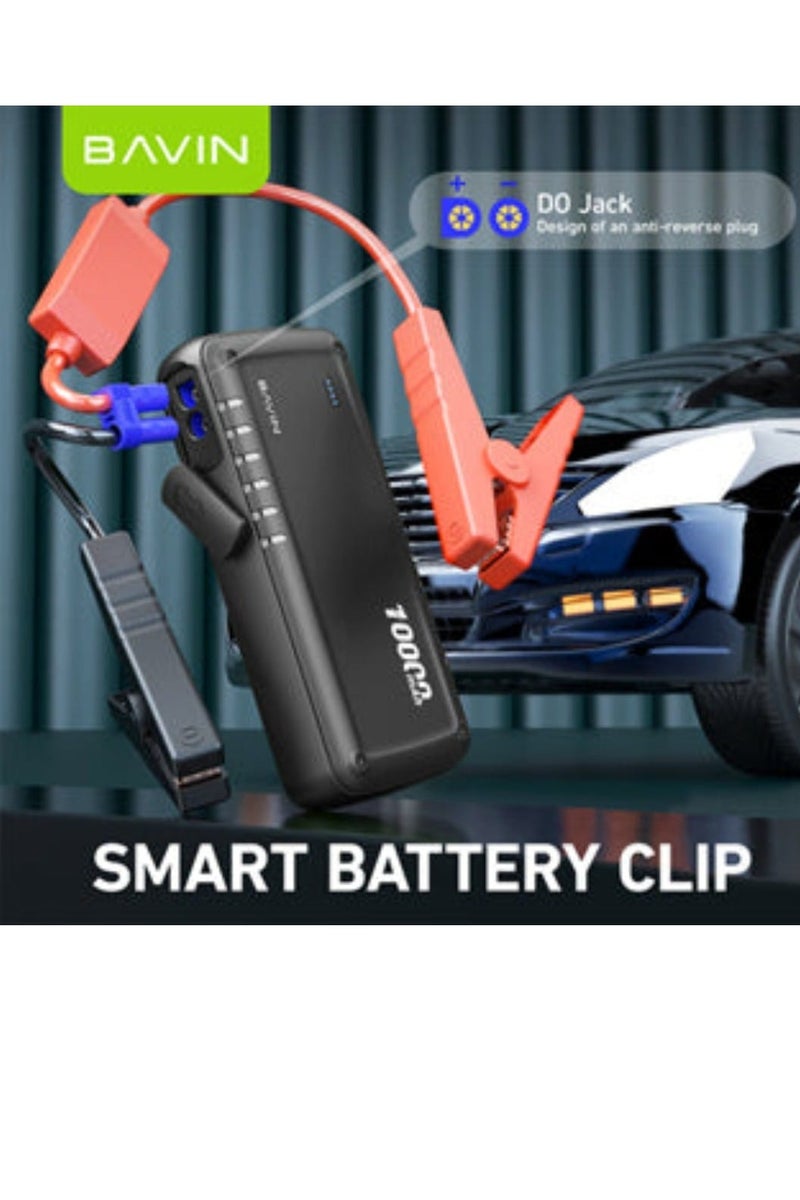 Bavin PC1015 10000mAh Automobile Powerbank and Car Igniter with SOS Flashing Light and DO Jack Smart Battery Clip For Car Emergency Start Ignition Portable Power Bank - Image 2