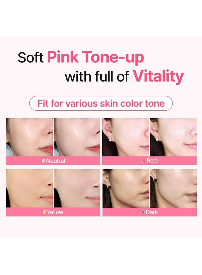 MAKEP:REM Make P:Rem Soothing Pink Tone Up Sun Cream, Mineral Sunscreen For Dehydrated Skin, Lightweight, Non-Greasy Formula, Skin Tone Correction, Korean Sunscreen, Spf 50, 1.69 Fl. Oz. 50Ml - Image 4