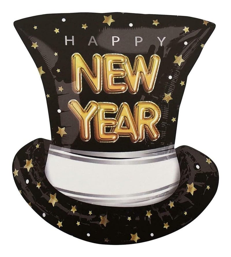 RSAAUD® Happy New Year Balloon with Banner for New Year Party Decorations Happy New Year Decoration 2025 Items, New Year Balloon Banner Combo for Decorations (Golden Banner) - Image 2