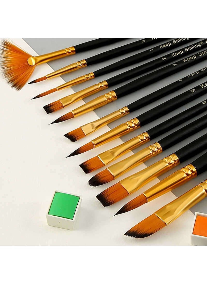 Keep Smiling Synthetic Brush Set 12Pieces A6308  - Image 5
