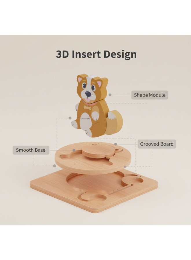 Y&D 3 Piece Set Children's Wooden 3D Puzzle Toy - Image 4