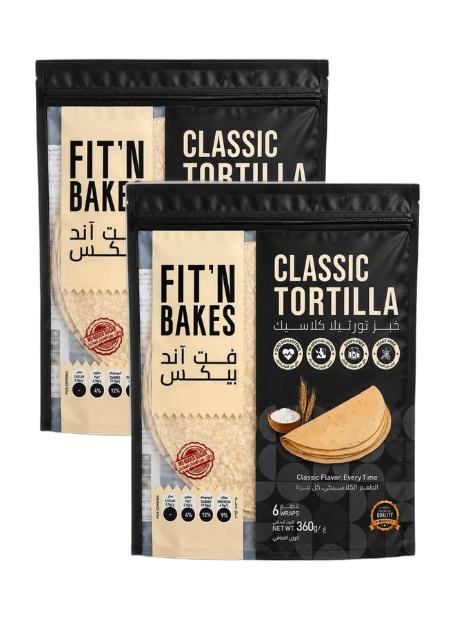 FIT 'N Bakes Classic Tortilla Bread 360g (Classic) Bundle - Image 1