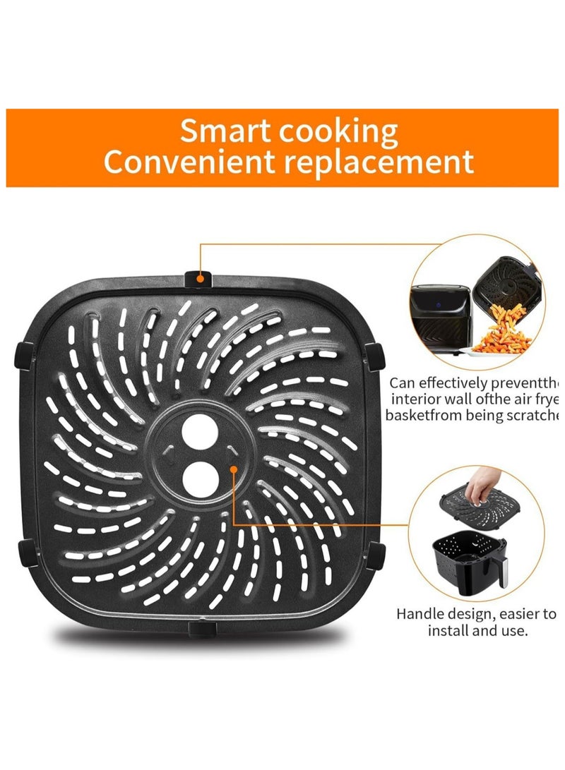 عام **رف مقلاة هوائية مزدوج الطبقة - إكسسوارات مقلاة هوائية، حامل شواء من الفولاذ المقاوم للصدأ لمعظم المقالي الهوائية، أدوات طبخ منزلية** - Image 2