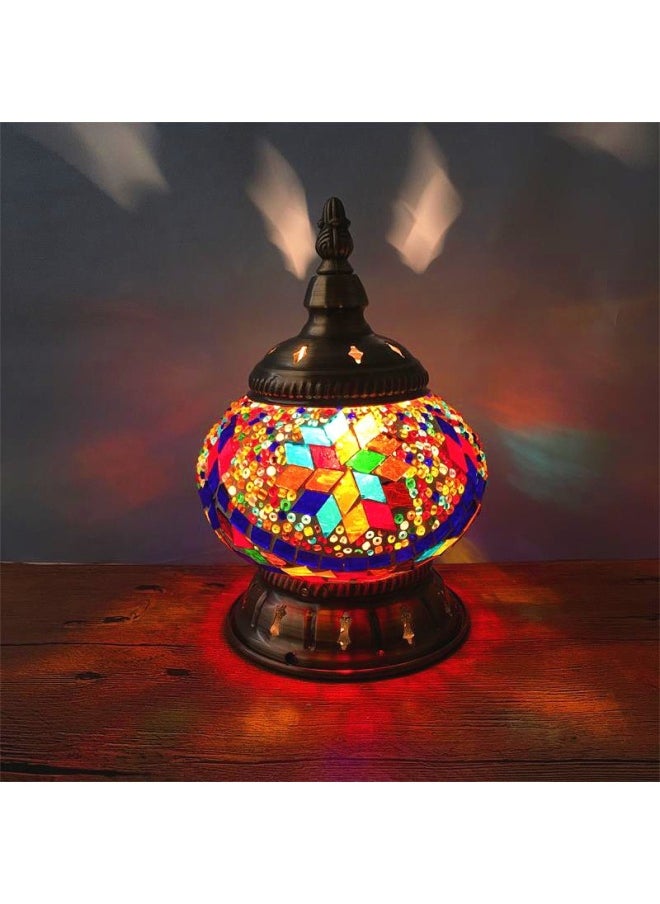 Generic - Retro Ethnic Style Bedroom Bedside Nightlight Restaurant Cafe Bar Turkey Decorative Table Lamp Free Shipping-Light Source Power:Australia Plug-Light Color:Deep Peach TC1M05 + DM1 - Image 1