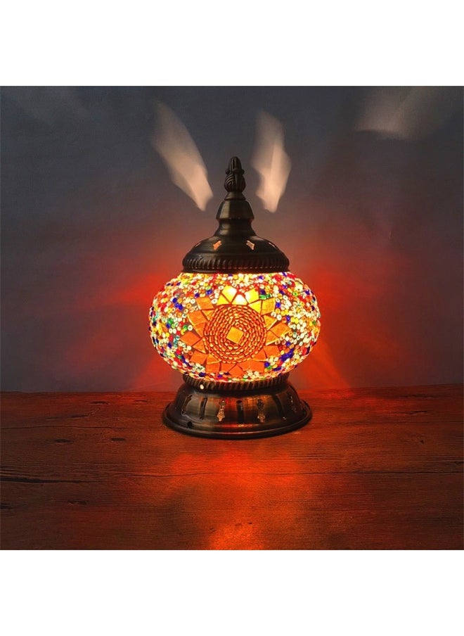Generic - Retro Ethnic Style Bedroom Bedside Nightlight Restaurant Cafe Bar Turkey Decorative Table Lamp Free Shipping-Light Source Power:Australia Plug-Light Color:Deep Peach TC1M05 + DM1 - Image 1
