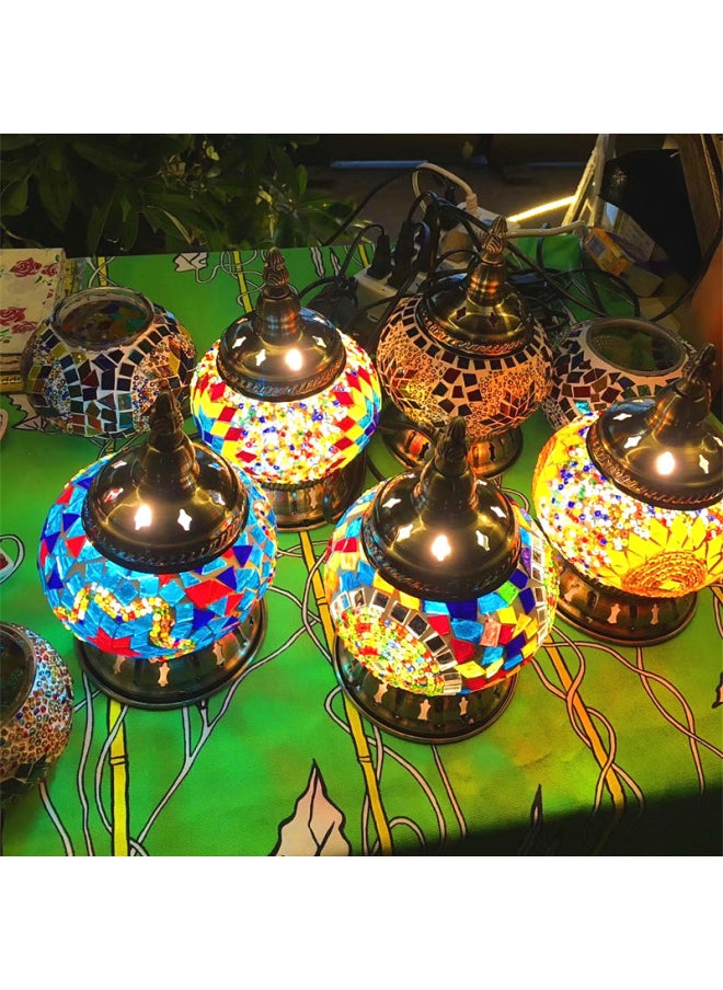 Generic - Retro Ethnic Style Bedroom Bedside Nightlight Restaurant Cafe Bar Turkey Decorative Table Lamp Free Shipping-Light Source Power:Australia Plug-Light Color:Deep Peach TC1M05 + DM1 - Image 1
