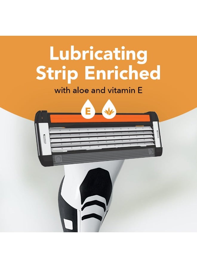 Bic Hybrid Flex 5 Titanium 5 Blade Disposable Razors for Men, 8 Piece Razor Set - Image 2