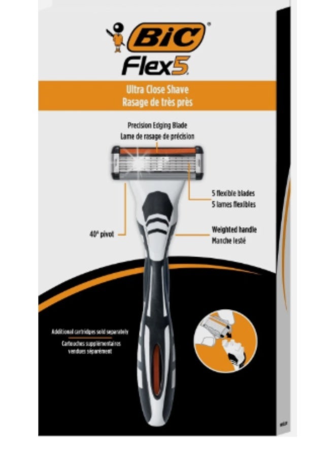 Bic Hybrid Flex 5 Titanium 5 Blade Disposable Razors for Men, 8 Piece Razor Set - Image 5
