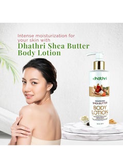 dhathri Nourishing Shea Butter Body Lotion For Intense Moisturization & Skin Nourishment | Body Lotion To Make Skin Soft & Smooth | Free From Parabens, Silicones & Alcohol | 200 Ml (200 Ml)  - Image 2