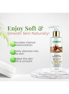dhathri Nourishing Shea Butter Body Lotion For Intense Moisturization & Skin Nourishment | Body Lotion To Make Skin Soft & Smooth | Free From Parabens, Silicones & Alcohol | 200 Ml (200 Ml)  - Image 3