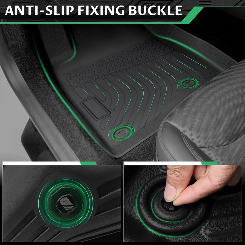 JAOGAUS Floor Mats for Toyota 4Runner 2003-2009(ONLY for 5 Seats), Custom Fit TPE Cargo Liner, Waterproof Duty Trunk Mat Accessories for 4Runner SR5 TRD Off-Road TRD Pro Limited, 4th gen 4runner Floor Mats - Image 2