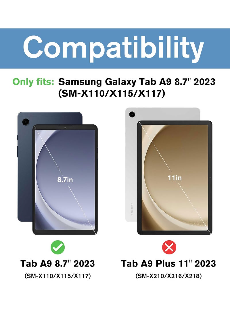 Procases 1 Pack Screen Protector For Galaxy Tab A9 8.7 Inch 2023 9H Hardness Tempered Glass Hd Clear Screen Film Guard For 8.7 Inch Galaxy Tab A9 Tablet Sm X110 X115 X117 - Image 2
