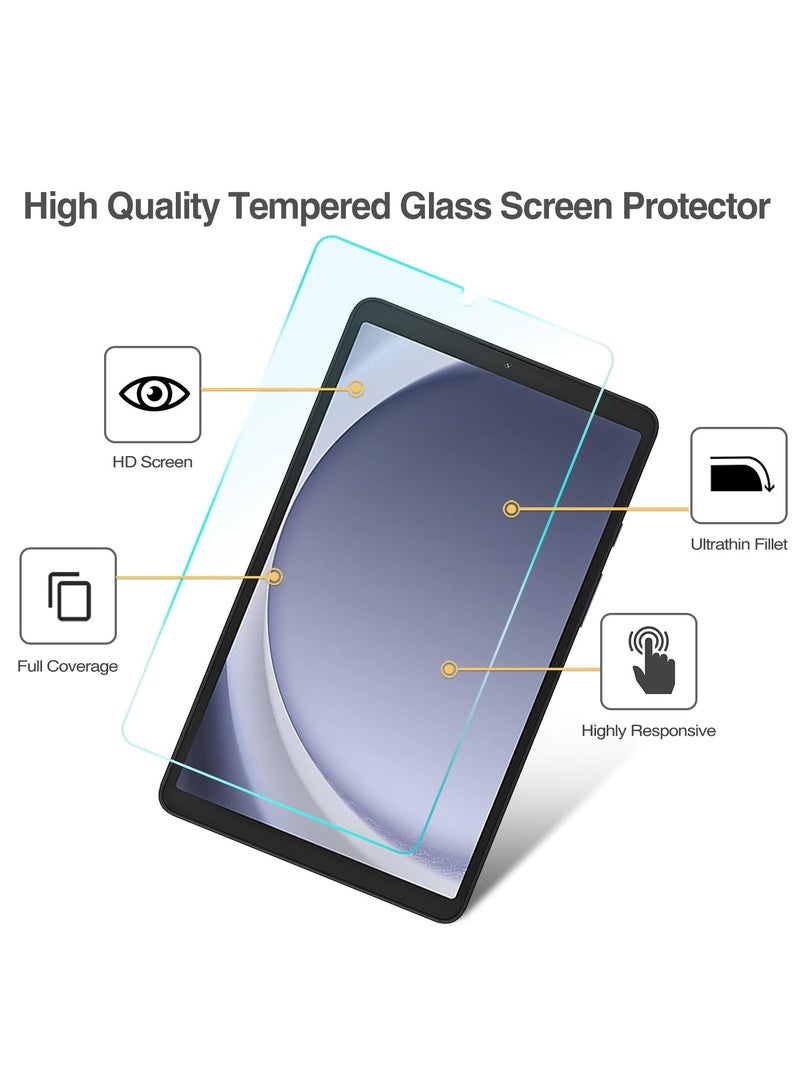 Procases 1 Pack Screen Protector For Galaxy Tab A9 8.7 Inch 2023 9H Hardness Tempered Glass Hd Clear Screen Film Guard For 8.7 Inch Galaxy Tab A9 Tablet Sm X110 X115 X117 - Image 4