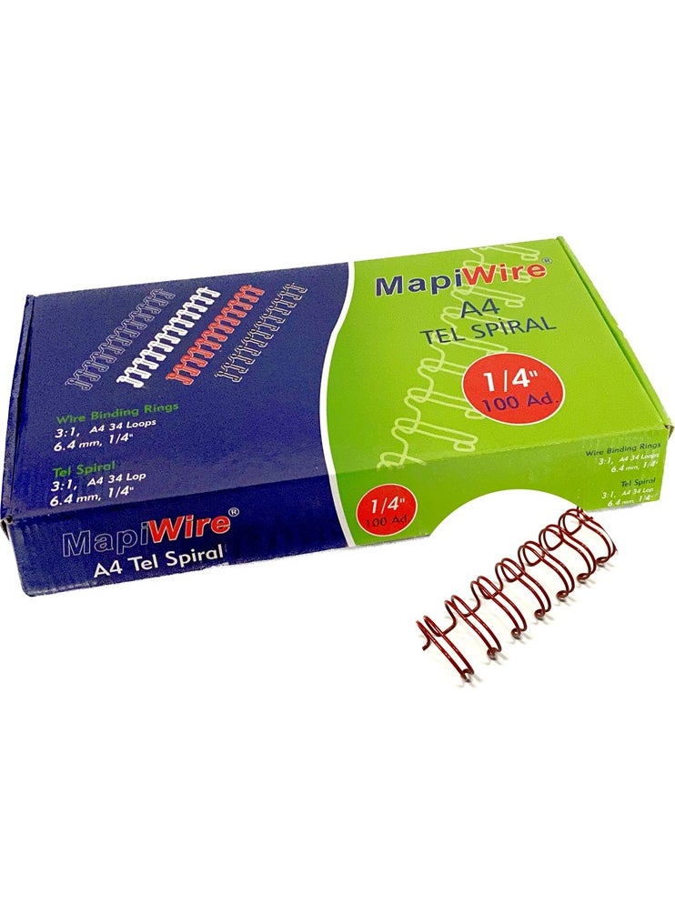 MAPi wire 1/4 Box Wire Red 100 Pcs. 