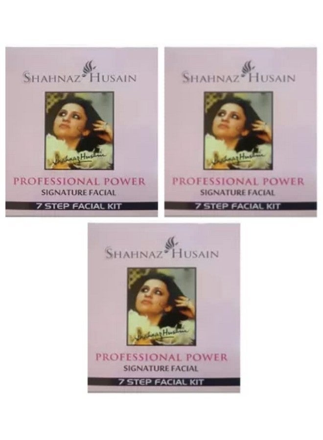 Shahnaz Husain مجموعة شحناز حسين الاحترافية للعناية بالوجه 7 خطوات لبشرة متألقة، مضادة للشيخوخة والتنظيف العميق، 48غ - مجموعة كاملة للعناية بالوجه بأسلوب الصالون في المنزل (48غ (عبوة من 3)، العناية بالوجه المميزة) - Image 1