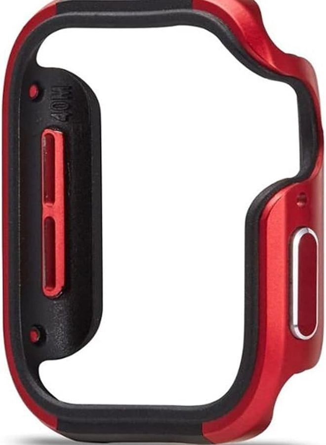 Shockproof Protective Case Compatible With 40mm Watch Rojo Color Aluminum Alloy TPU Cover - Image 1