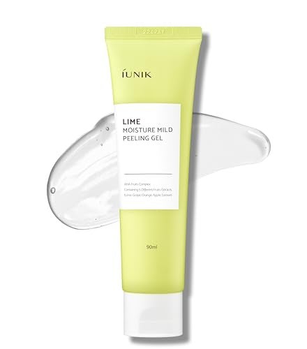 IUNIK Lime Moisture Mild Peeling Gel 3.04 Fl Oz - Gentle Exfoliating Deep Cleansing Glowing - Smooth with AHA & Fruits Complex - Control Sebum Clear Dead Skin Cells Blackheads Pore-Minimizing Vegan - Image 1