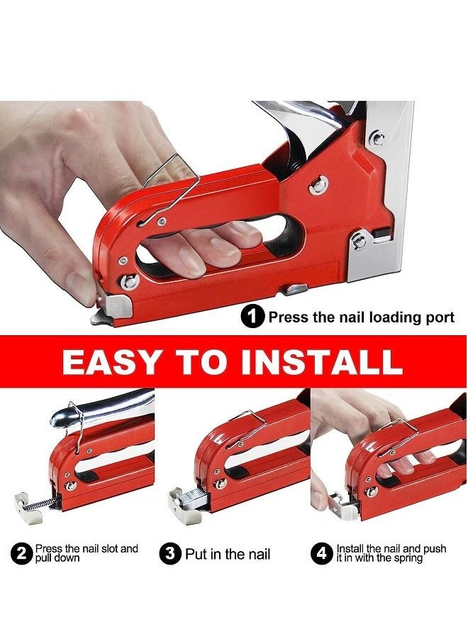 WISEUP - Staple Gun For Wood 4 In 1 Heavy Duty Stapler Gun With Staples 800 Pcs - Image 1
