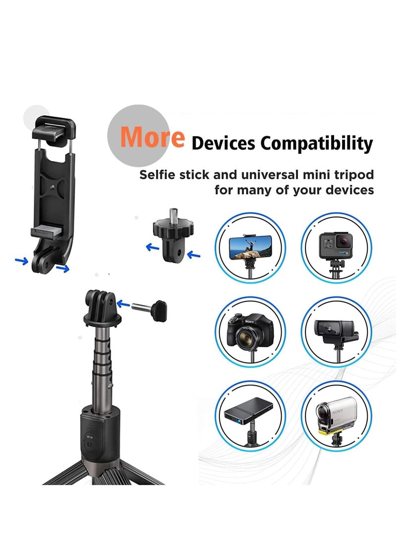 ELTRAZONE Selfie Stick, 3 in 1 Extendable Selfie Stick Tripod with Detachable Bluetooth Wireless Remote Phone Holder for iPhone 12/Xs/iPhone 8/iPhone 11/11pro, Galaxy S10/S9 Plus/S8/Note8, LG - Image 3