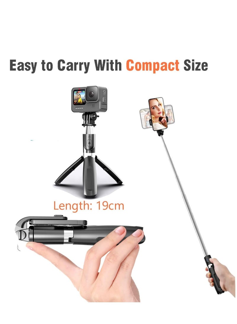 ELTRAZONE Selfie Stick, 3 in 1 Extendable Selfie Stick Tripod with Detachable Bluetooth Wireless Remote Phone Holder for iPhone 12/Xs/iPhone 8/iPhone 11/11pro, Galaxy S10/S9 Plus/S8/Note8, LG - Image 5