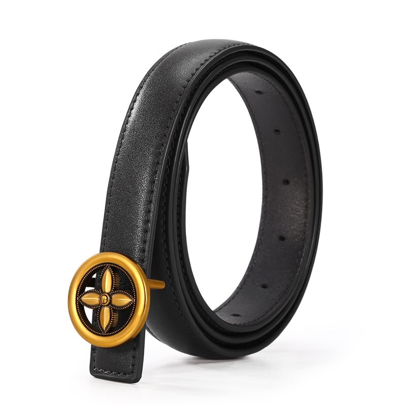 Korean Style Women'S Wide Girdle Shaved Jeans Belt Girls Antique Retro Simple Belt Student Fine Style - Image 1