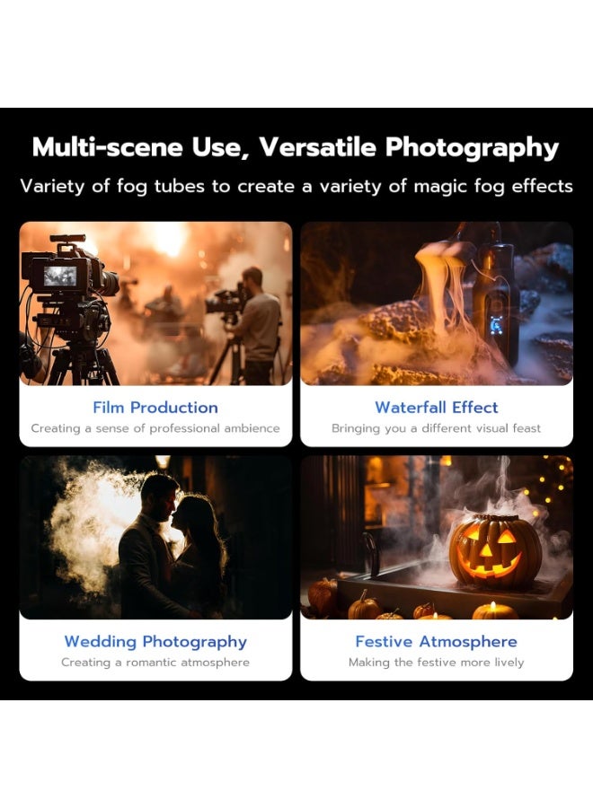 TELESIN C40 Portable Fog Machine for Photography Fog Effect, 40W Handheld Smoke Machine Fog Maker with Remote Control Mini Hand-held Fogger for Outdoor Events, Parties, Stage Effects,  Disinfection, Weddings - Image 5