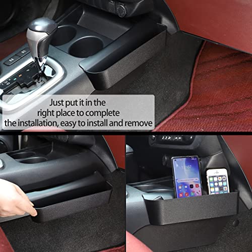 HAPPYHORSE Gear Shift Storage Box Organizer Compatible with Toyot@ Hilux 2015-2022 Car Center Console Gear Shift Side Organizer Tray Storage Box ABS Accessories (Right) - Image 3