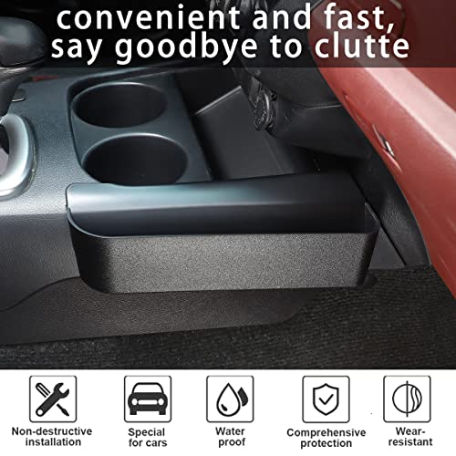 HAPPYHORSE Gear Shift Storage Box Organizer Compatible with Toyot@ Hilux 2015-2022 Car Center Console Gear Shift Side Organizer Tray Storage Box ABS Accessories (Right) - Image 4