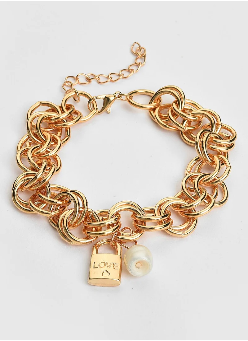 SOHI Contemporary Link Bracelet