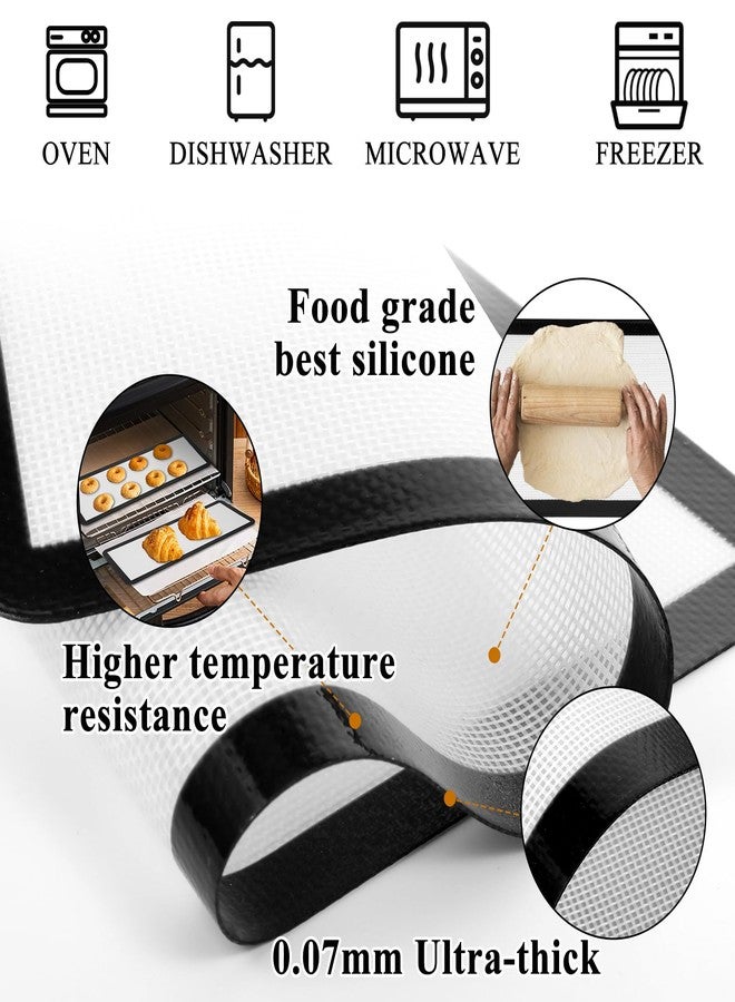 AojSup 10 Pcs Medium Silicone Mats Compatible with Harvest Right Freeze Dryer Silicone Mats Reusable Baking Sheet Durable Easy Clean No Stick Trays Drying Liners for Kitchen, Gray, M - Medium - Image 3