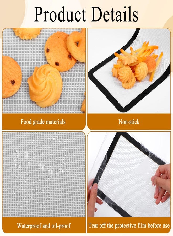 AojSup 10 Pcs Medium Silicone Mats Compatible with Harvest Right Freeze Dryer Silicone Mats Reusable Baking Sheet Durable Easy Clean No Stick Trays Drying Liners for Kitchen, Gray, M - Medium - Image 4