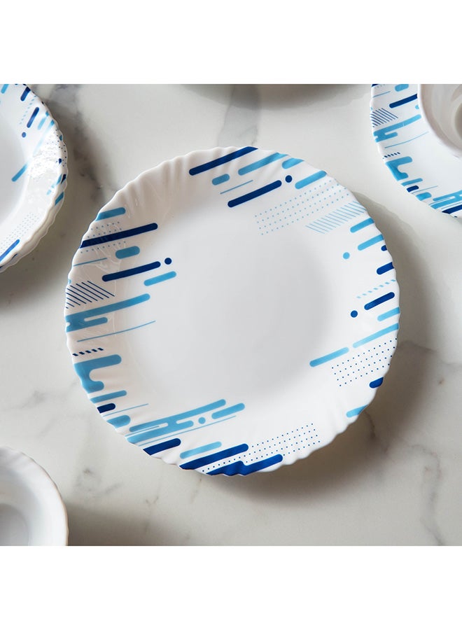 Home Box Atlanta Abstract 12-Piece Opal Dinnerware Set 25 x 2 x 25 cm  - Image 3
