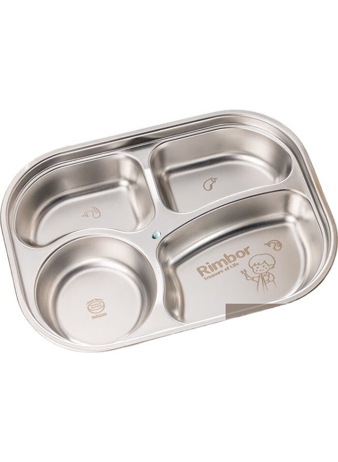GRASEY Guangyi 316 Stainless Steel Children'S Divided Plate, Baby Home Use Four-Compartment Plate, Boys' Dining Tray, Kindergarten Tableware Gy1377 - Image 3