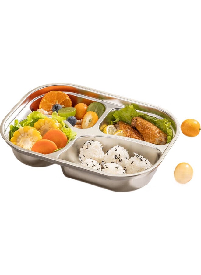 GRASEY Guangyi 316 Stainless Steel Children'S Divided Plate, Baby Home Use Four-Compartment Plate, Boys' Dining Tray, Kindergarten Tableware Gy1377 - Image 1