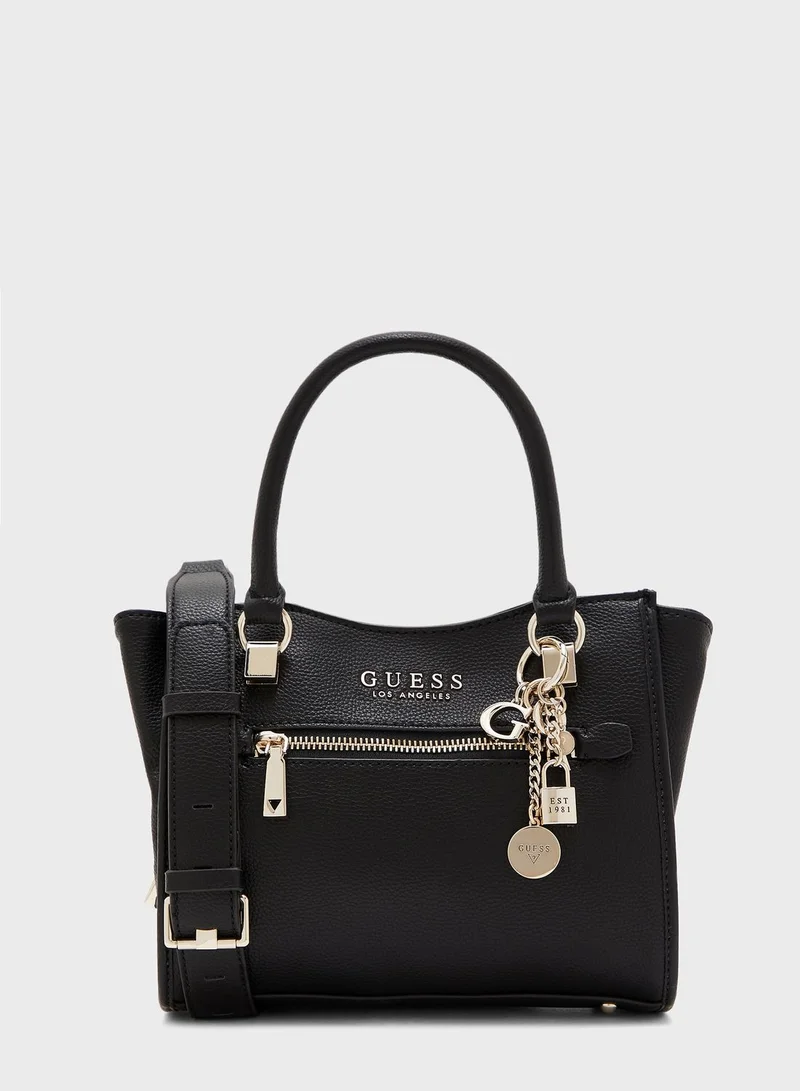 GUESS Lias Small Girlfriend Satchel for Women Best Price Qatar