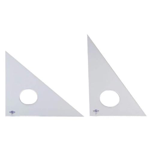 Alvin 130C-6 30-Degree/60-Degree 6" Clear Professional Acrylic Triangle - Image 1