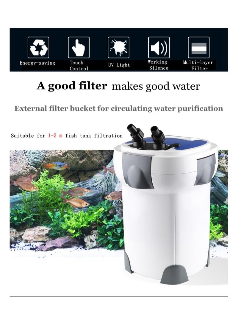 Sunsun HW-3000 UV 9W 5-Stage Aquarium External Canister Filter - Image 3