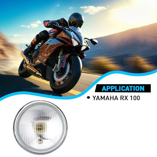 UNO Minda Hl-5115A Motorcycle Head Halogen Light Assembly With Dome For Yamaha Rx 100 - Image 5