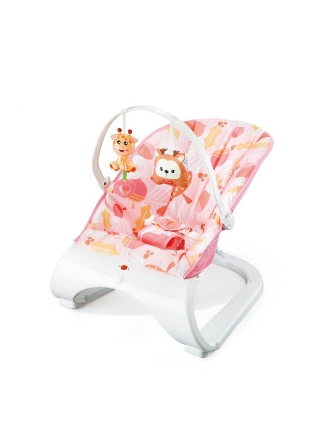 Tiibaby 68161 Baby Rocking Chair with gentle motion Seat, Toy Bar, 3-Point Safety Harness - Image 1