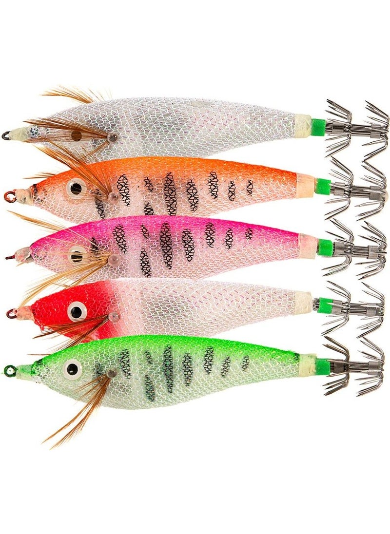 Profisher Profısher Squid Fake 11CM 22GR Glitter Dress Highlighter Hard Bait Orange  - Image 3
