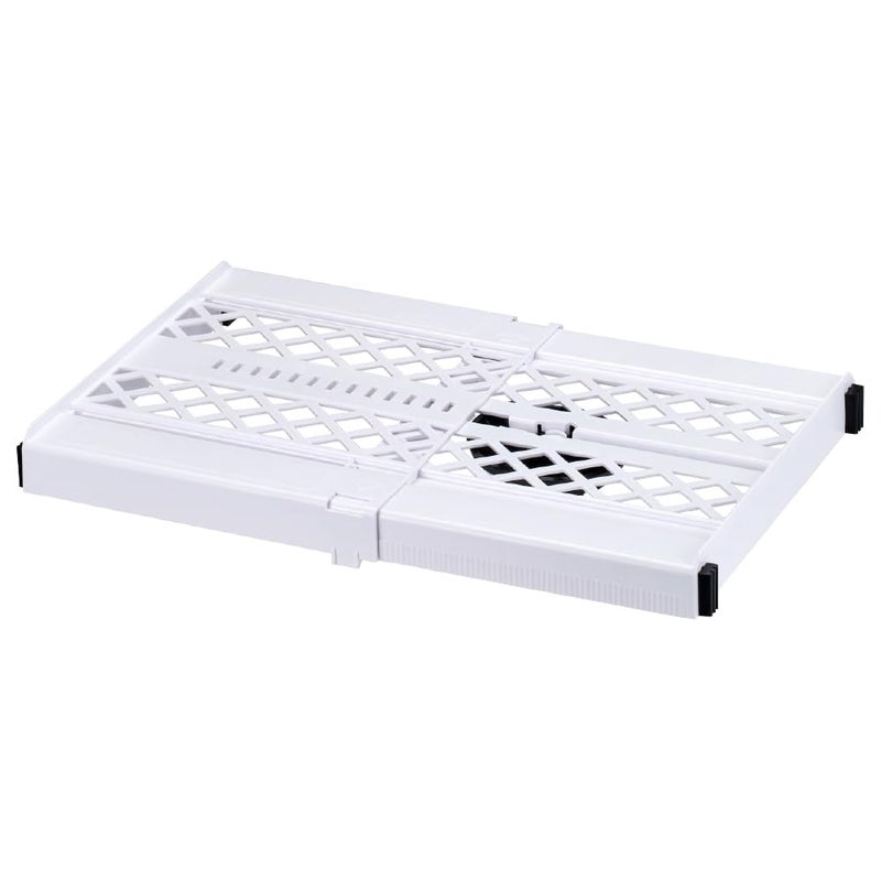 LockerMate AdjustAShelf Locker Shelf Extends to Fit Your Locker Easy to Use Perfect for School Office Gym White