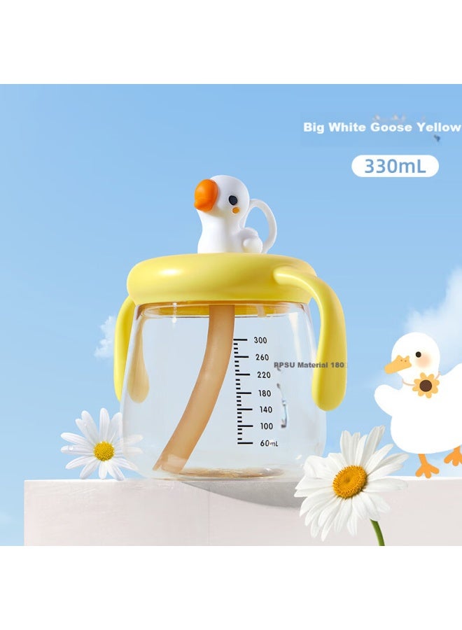 Coodora Children's Milk Cup, Ppsu Straw Cup For Ages 1-3 Baby Bottle With Scale, Direct Drinking Water Cup, 330ml - Image 3