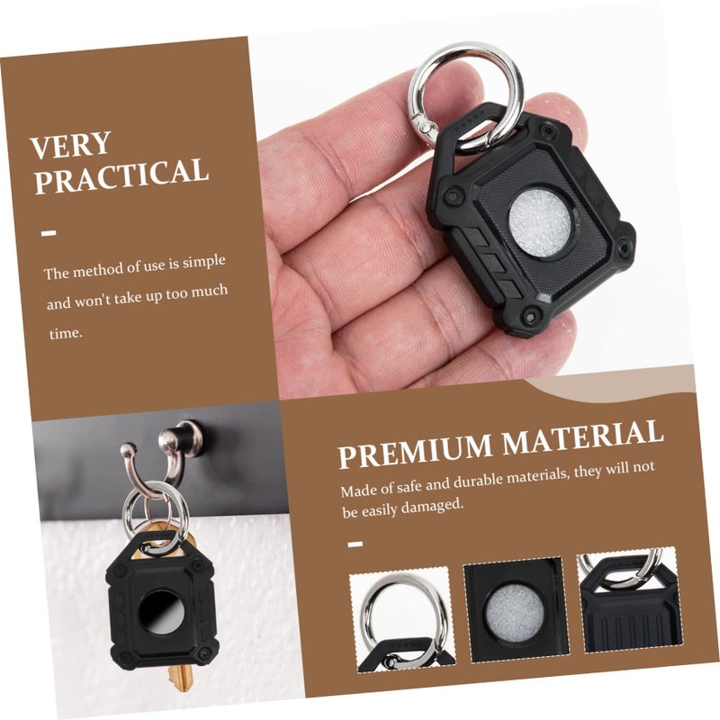 2pcs AirTag Keychain Case Cover Protector 4 5x4cm Size TPU Lightweight As Shown Color - Image 4
