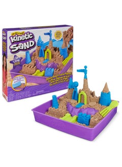 Kinetic Sand Kinetic Sand, Deluxe Beach Castle Playset with 2.5lbs of Beach Sand, Molds & Tools, Sensory Toys, Christmas Gifts for Kids Ages 3+  - Image 1