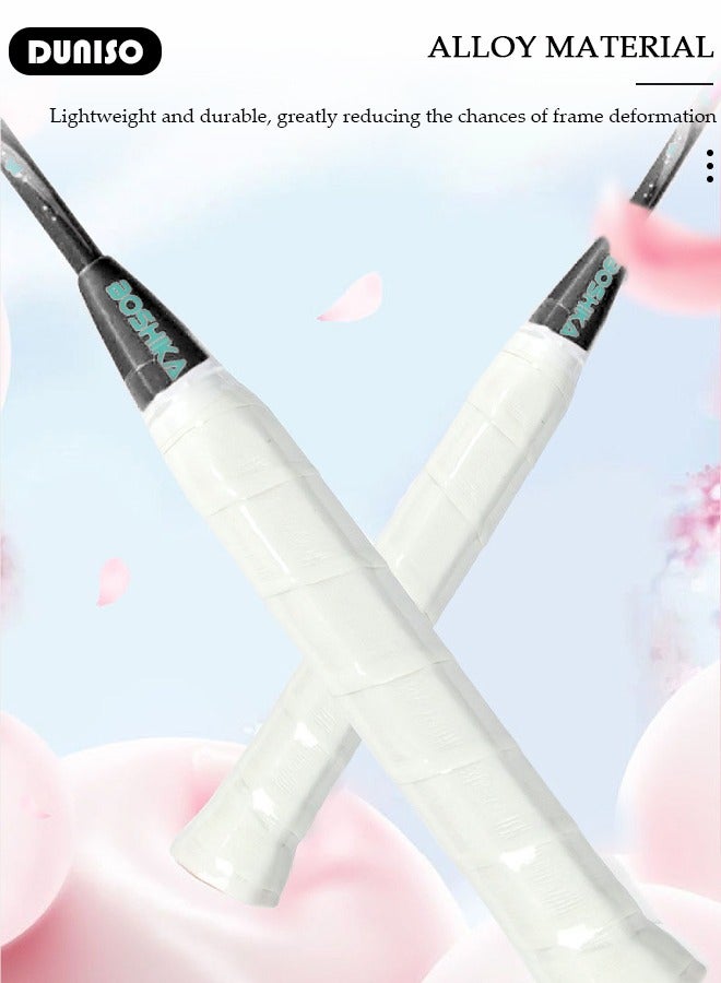 DUNISO مجموعة مضارب بادل مكونة من 2، مضارب بادل من سبائك الحديد تشمل حقيبة بادل، 3 كرات بادل، 2 قبضة مضرب للمبتدئين لألعاب الهواء الطلق في الفناء الخلفي، اللعب اليومي والتدريب - Image 4