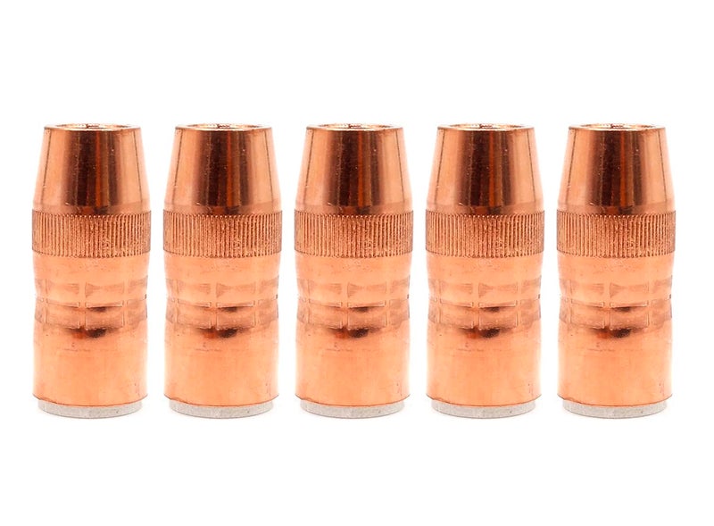 USWELDWIRE 5-PK N-5818C Nozzle Centerfire Large 5/8", 1/8" Recess For Bernard Mig Gun - Image 5
