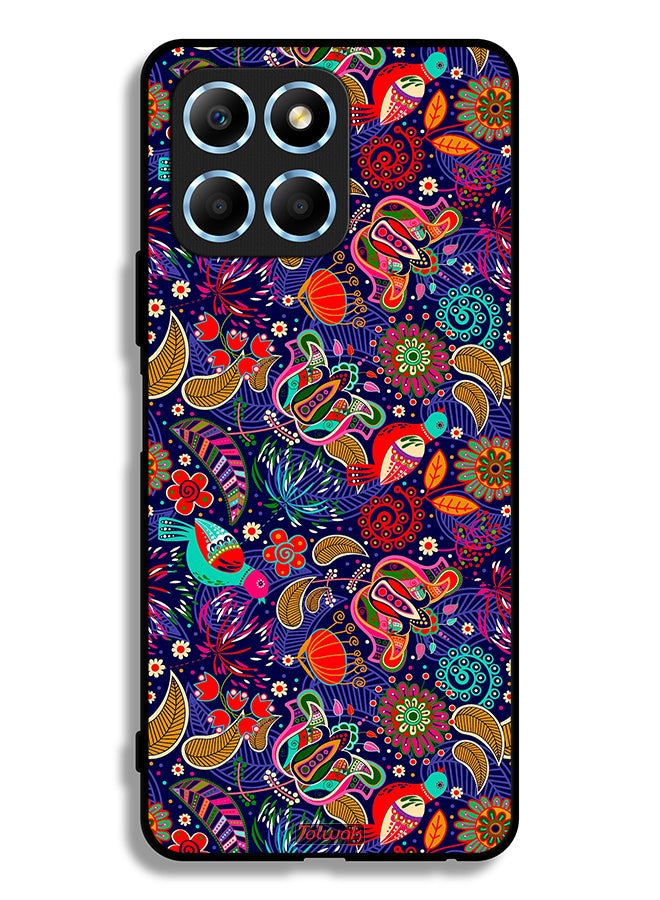 Tolwak Honor X6 Protective Case Cover Pattern Colorful Birds Leaf Flowers - Image 2