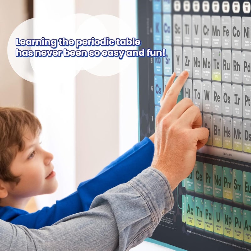 BEST LEARNING i-Poster My Periodic Table – Interactive Talking Periodic Table for Kids Ages 8-14 to Learn Elements, Symbols & Atomic Facts Through Sound and Quiz Play - Image 5