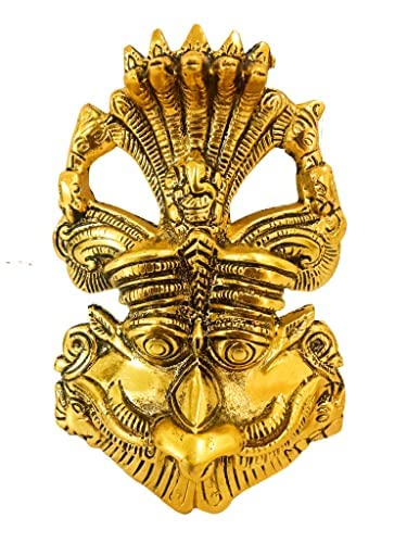 KAUSHEVA Brass Keerthi Mukudu- Keerthi mukutam- Kirthimukha -Wall Hanging- Evil/Devil Protection - Image 1
